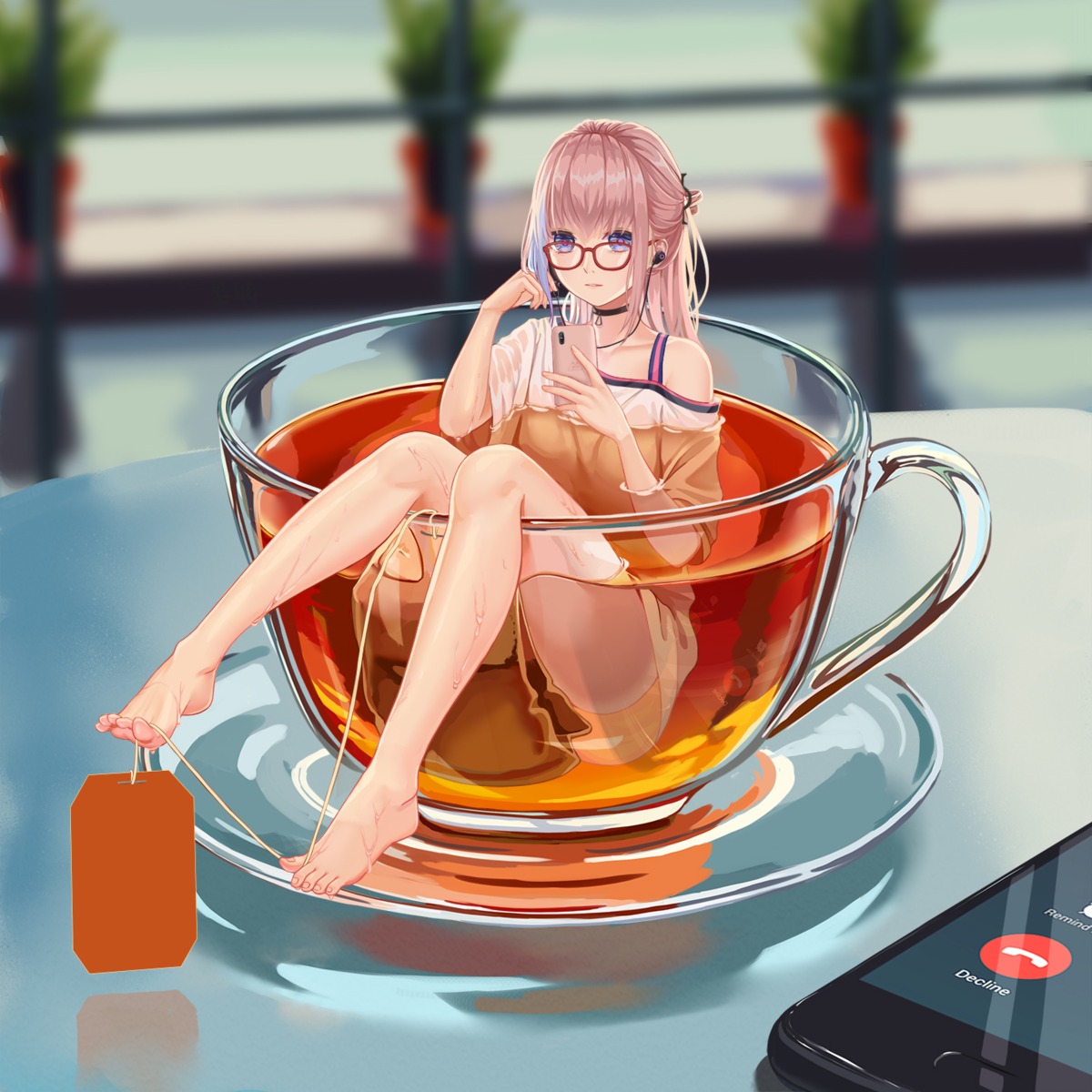 feet, girls_frontline, megane, moran_(pixiv27824646), st_ar-15_(girls_frontline), wet