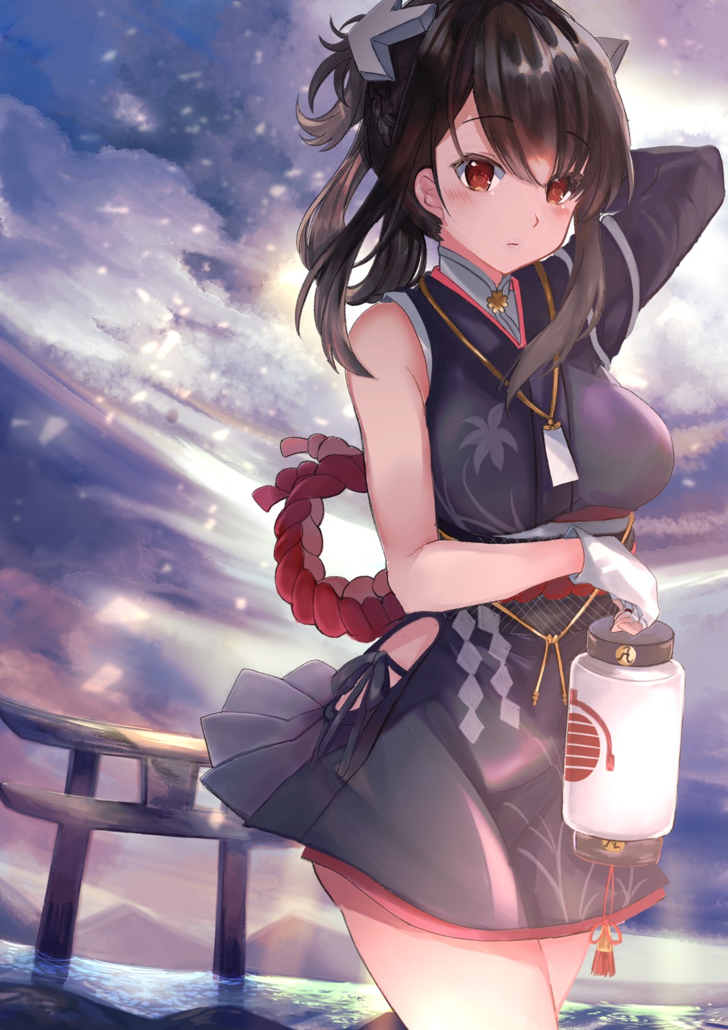 blue_oath, japanese_clothes, jintsuu_(blue_oath), shibaebi_(yasaip_game)