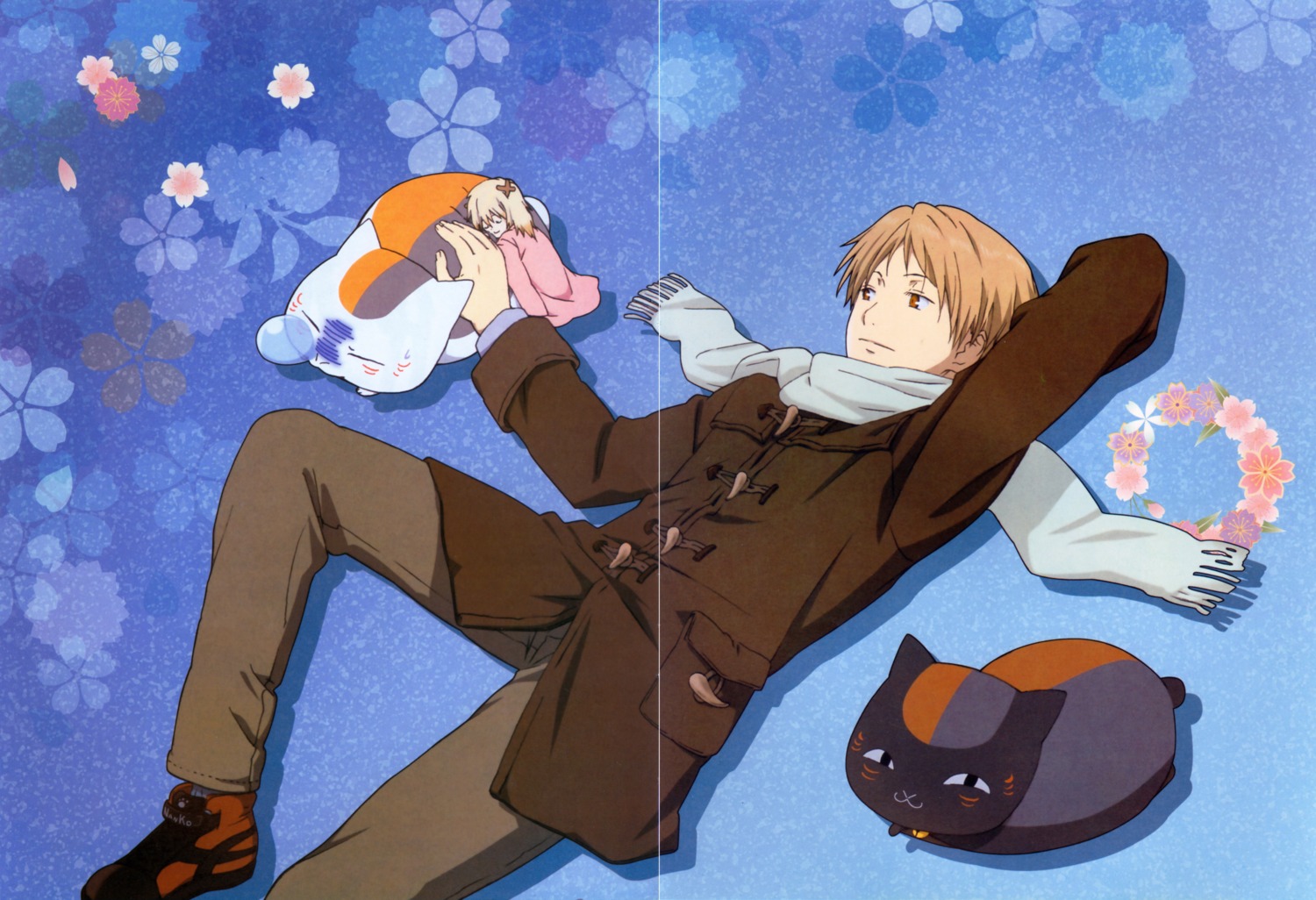gap, kuro_nyanko, male, natsume_takashi, natsume_yuujinchou, neko, nyanko, robe
