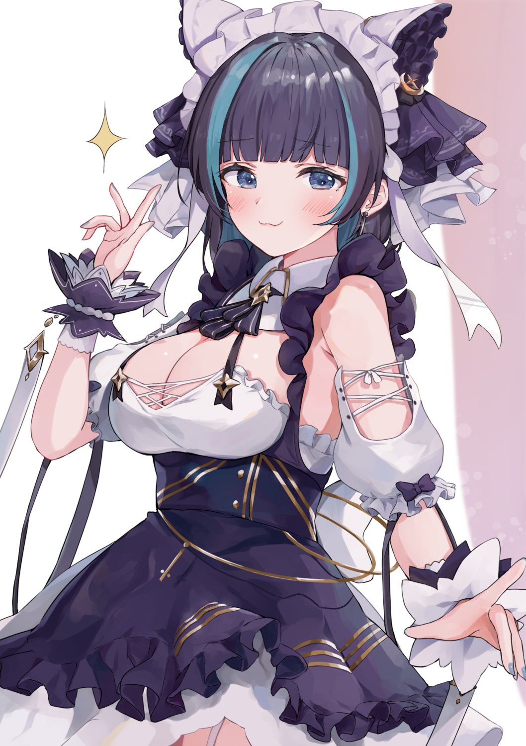 azur_lane, cheshire_(azur_lane), maid, no_bra, racchi.