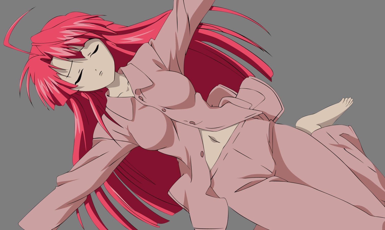 kannagi_ayano, kaze_no_stigma, pajama, transparent_png, vector_trace