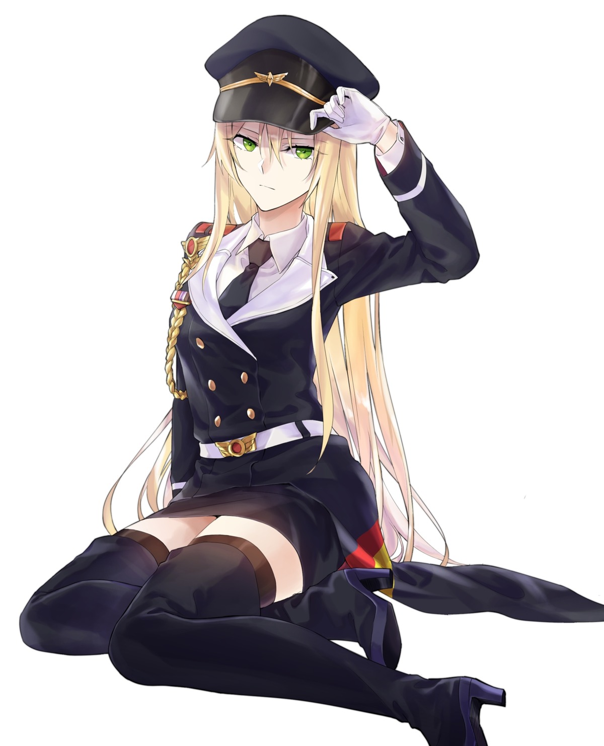 girls_frontline, heels, stg44_(girls_frontline), suprii, thighhighs, uniform