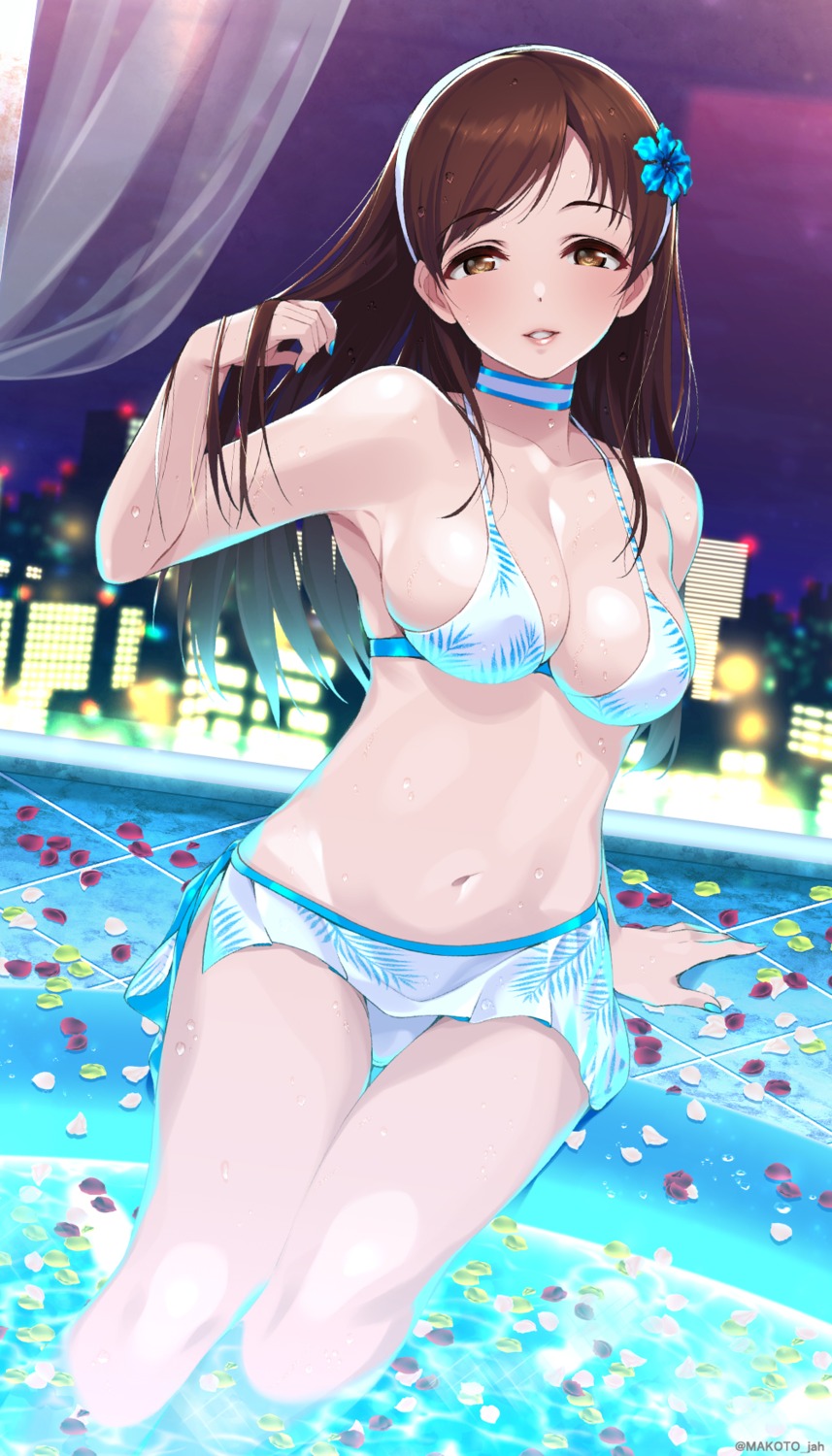 bikini, mizuki_makoto, nitta_minami, swimsuits, the_idolm@ster, the_idolm@ster_cinderella_girls, wet
