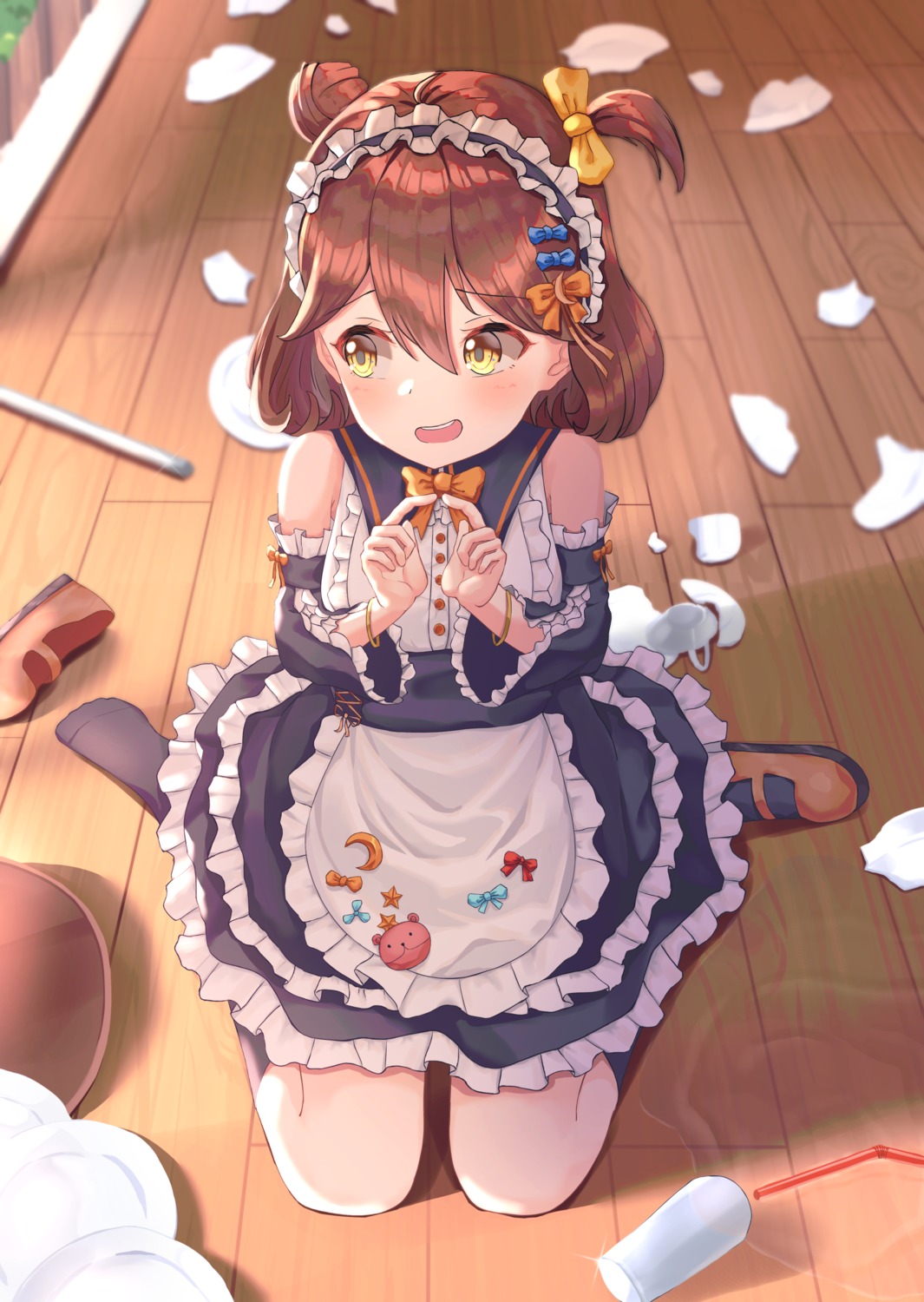 girl_cafe_gun, girl_cafe_gun_ii, maid, nano_(artist), su_xiaozhen