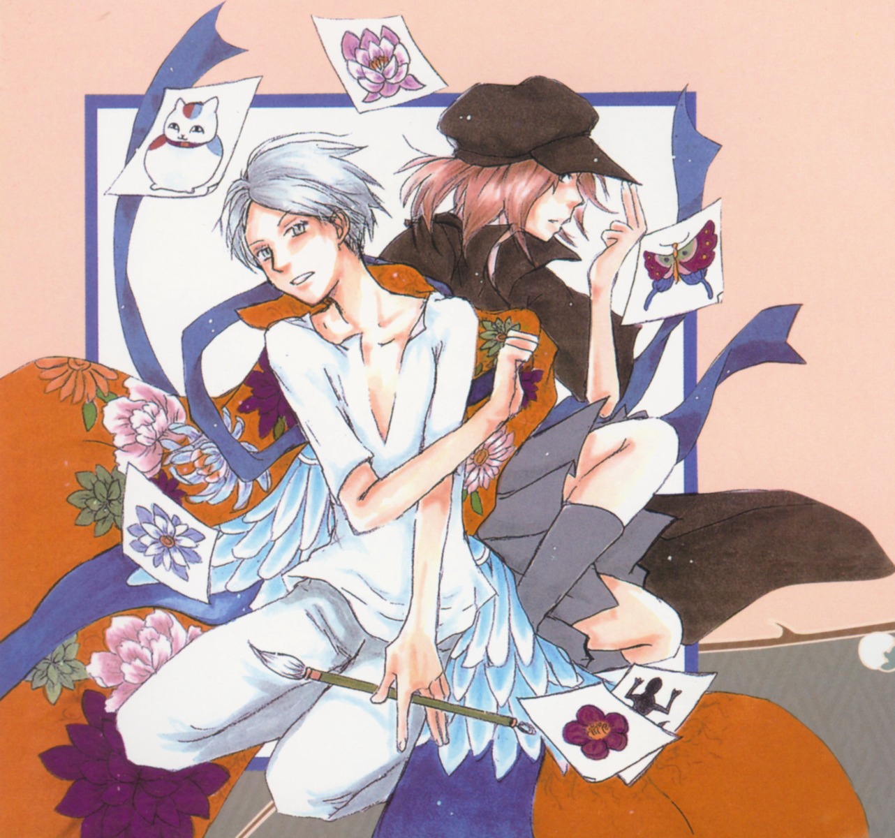 midorikawa_yuki, natsume_takashi, natsume_yuujinchou, robe, taki_tooru