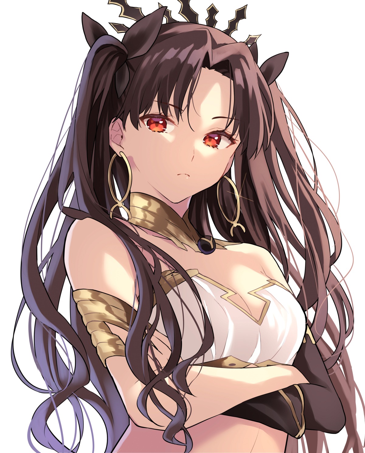 cleavage, fate/grand_order, ishtar_(fate), lq_saku