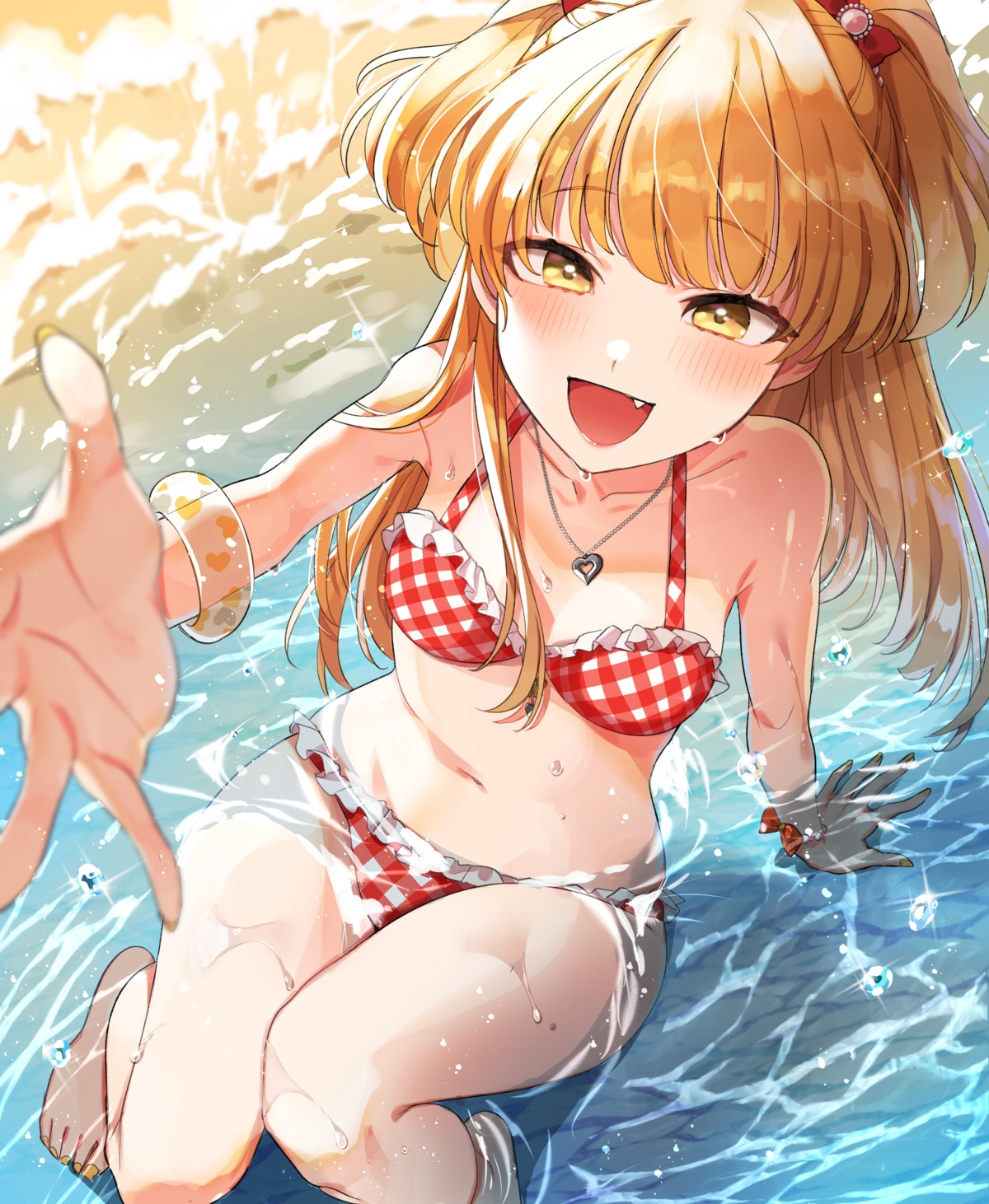 bikini, jougasaki_rika, omaru_(0marufestival), swimsuits, the_idolm@ster, the_idolm@ster_cinderella_girls, wet