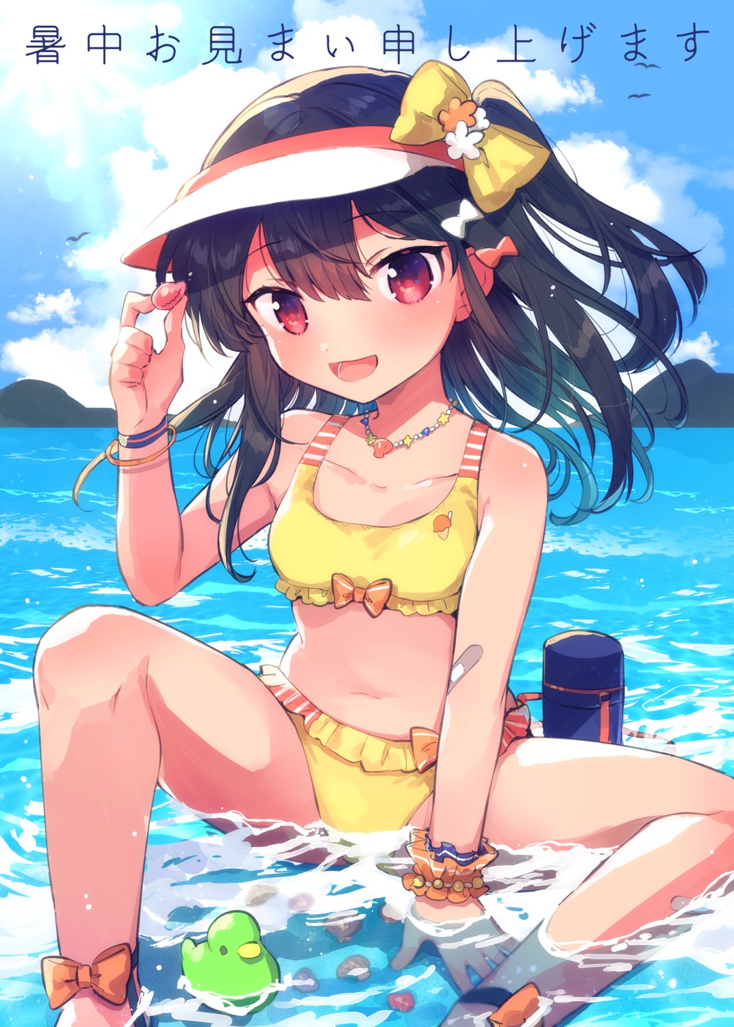 bandaid, bikini, ichihaya, swimsuits, wet