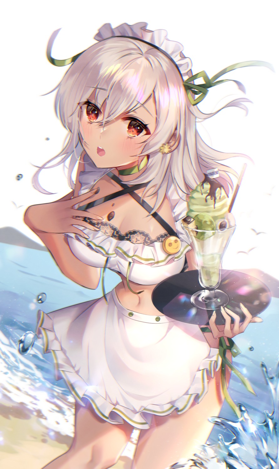cleavage, cream, girl_cafe_gun, girl_cafe_gun_ii, lida_romero, maid, poho