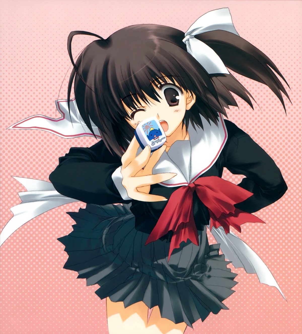 december_when_there_is_no_angel, kida_emiri, mitsumi_misato, seifuku