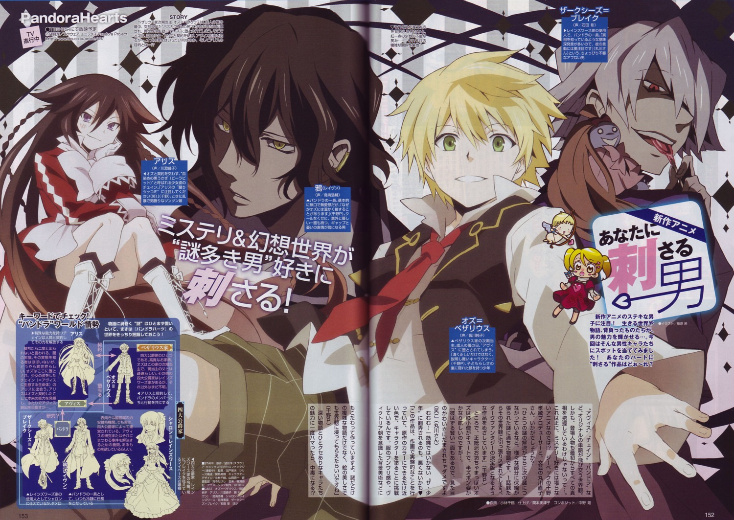alice_(pandora_hearts), binding_discoloration, crease, emily_(pandora_hearts), gilbert_nightray, kobayashi_chizuru, oz_vessalius, pandora_hearts