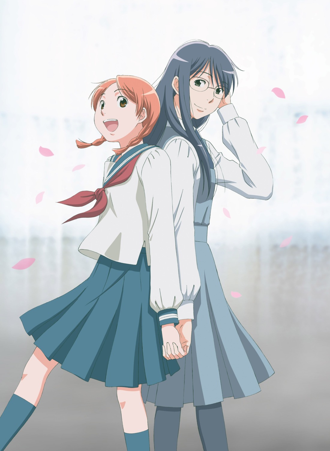aoi_hana, manjoume_fumi, megane, okudaira_akira, seifuku, tagme, yuri