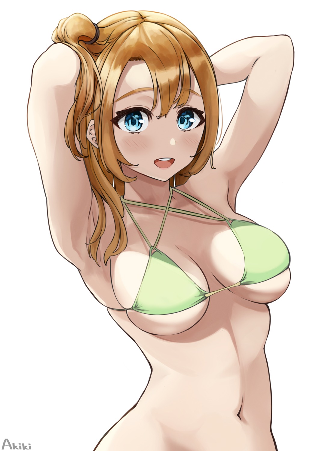 akiki, bikini_top, kousaka_honoka, love_live!, love_live!_(series), swimsuits
