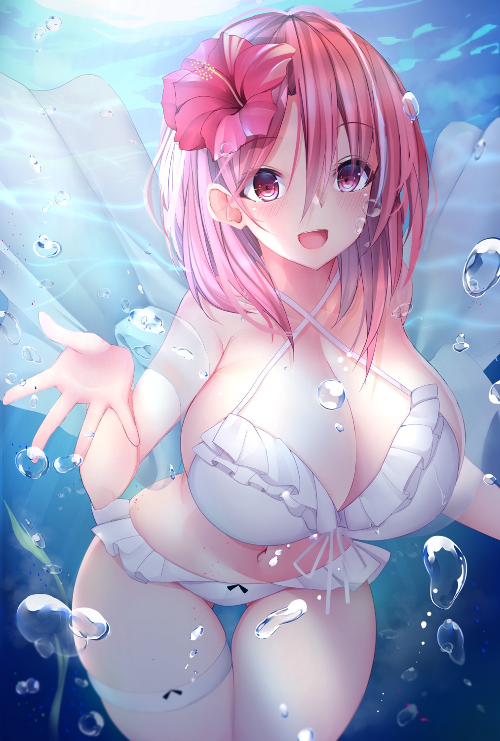 azur_lane, bikini, black_prince_(azur_lane), cleavage, g3_(g310b3), garter, swimsuits