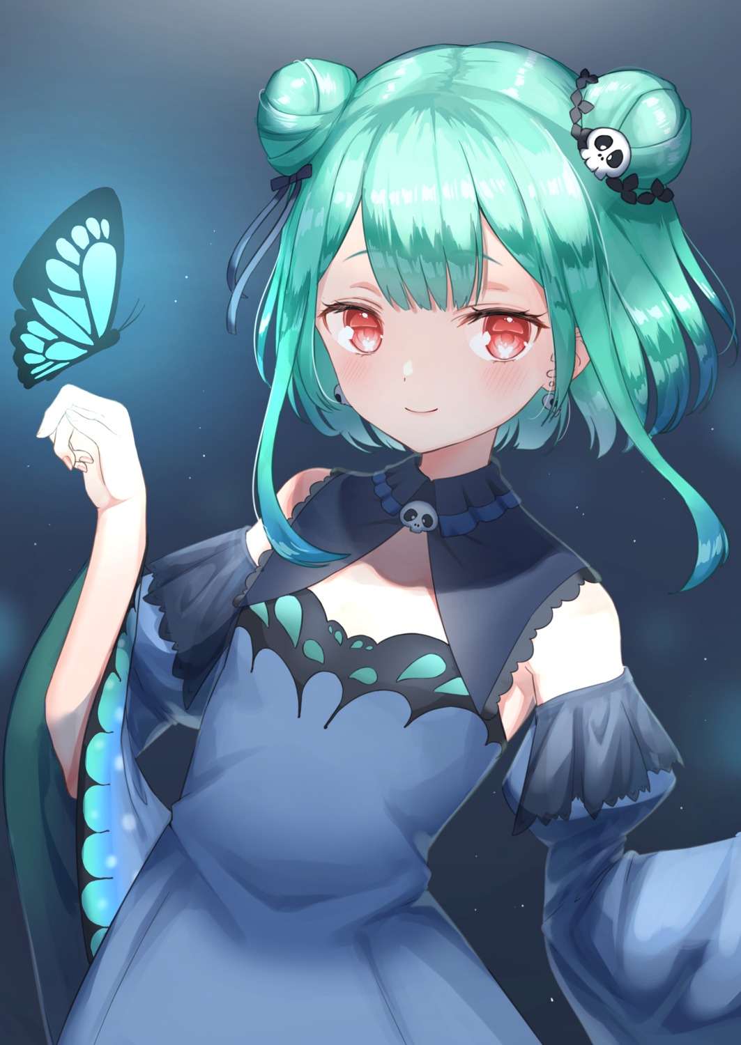 dress, hololive, luna_(mi-chanman), uruha_rushia