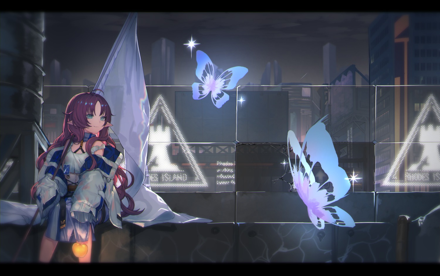 arknights, metsurin, myrtle_(arknights), pointy_ears