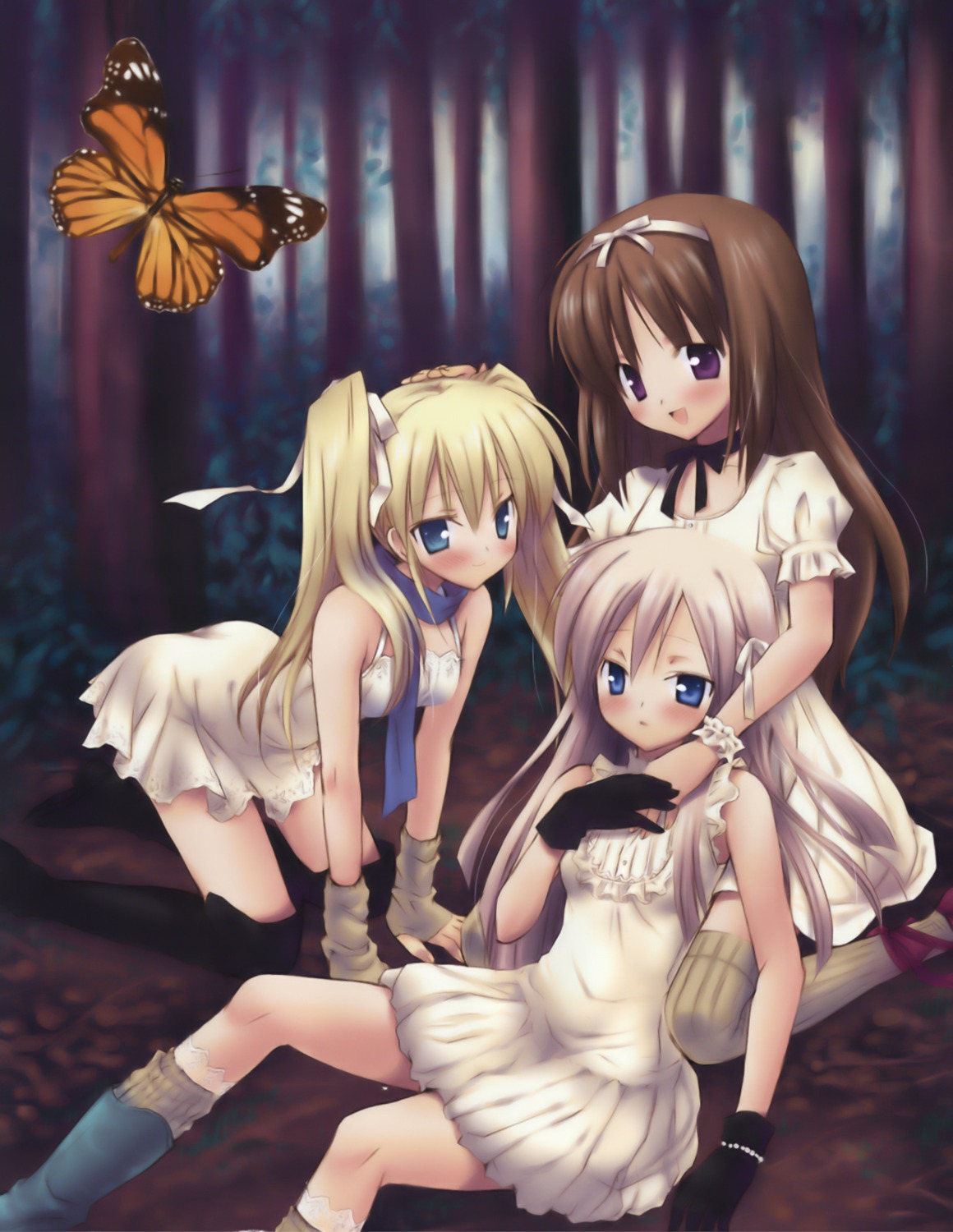 dress, komiya_yuuta, summer_dress, thighhighs