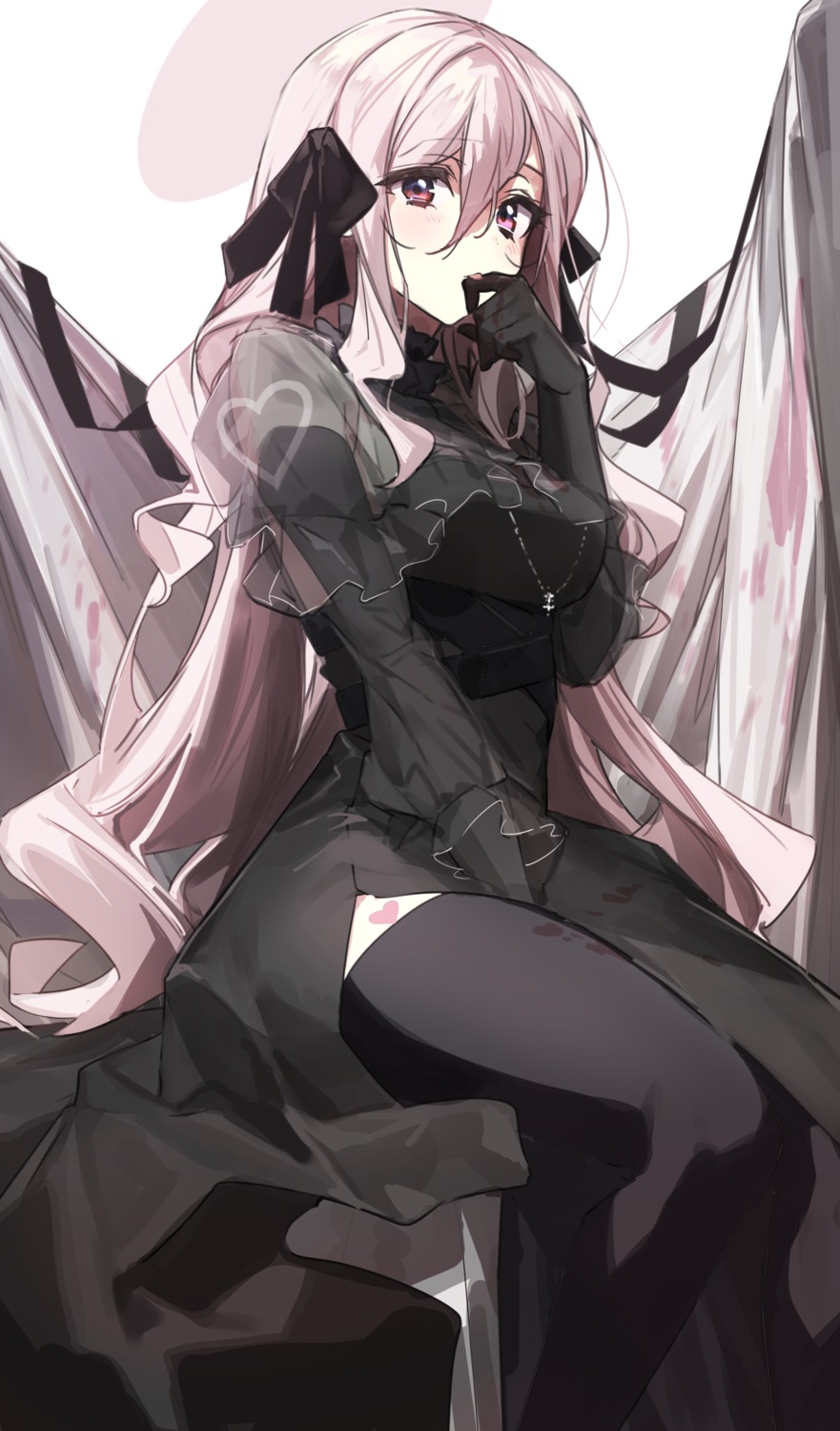 dress, tattoo, thighhighs, wata_(attaka_taoru)