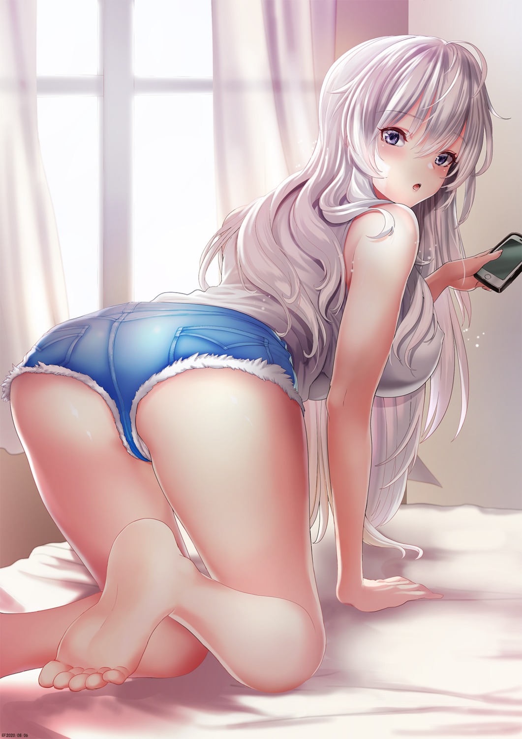ass, azur_lane, effort_star, enterprise_(azur_lane), erect_nipples, feet