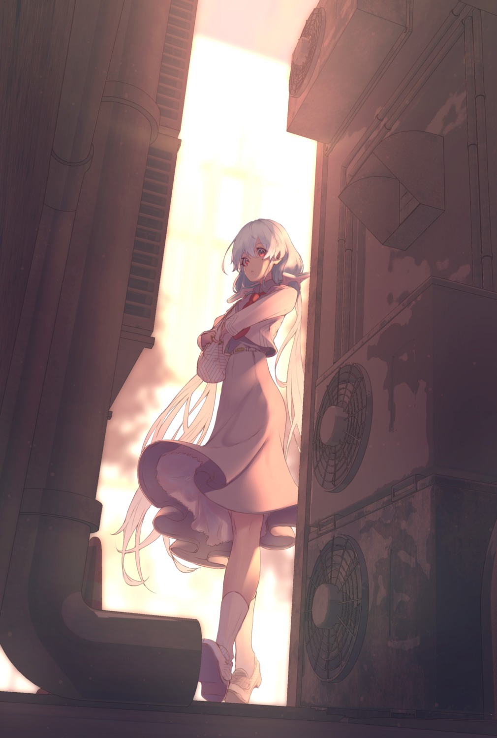 akausuko, dress, heels