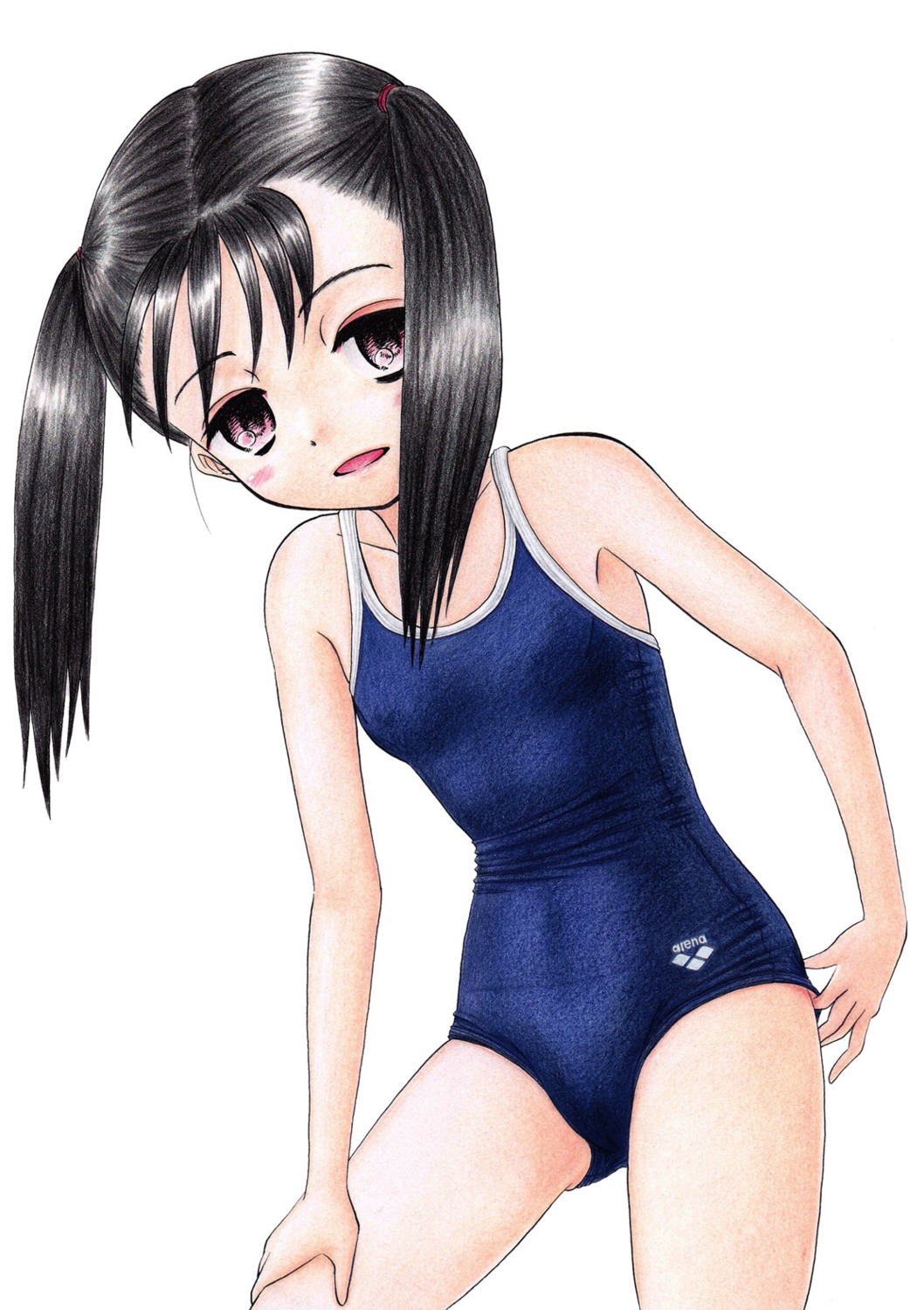 hidaka_medaka, school_swimsuit, swimsuits