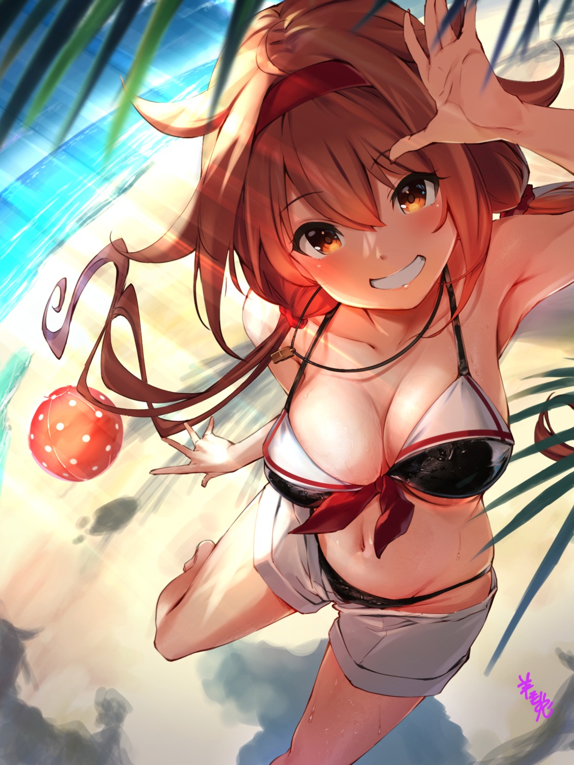 bikini, kantai_collection, shiratsuyu_(kancolle), swimsuits, youmou_usagi