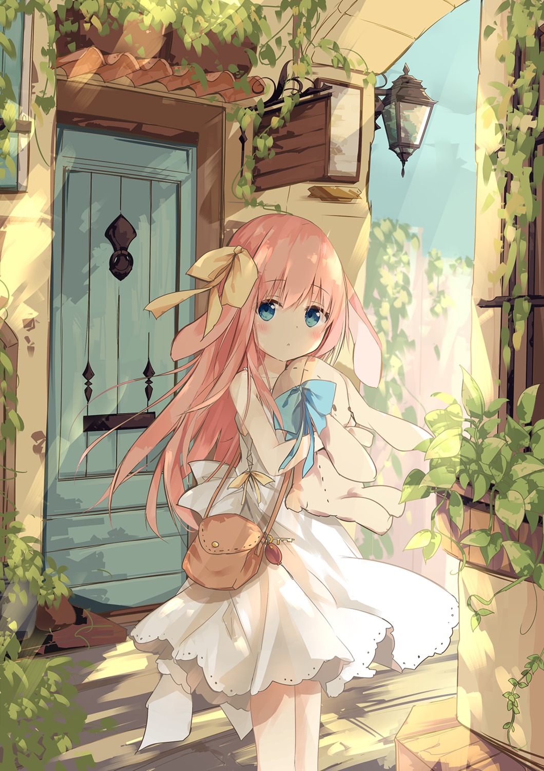 animal_ears, bunny_ears, dress, kushida_you, summer_dress