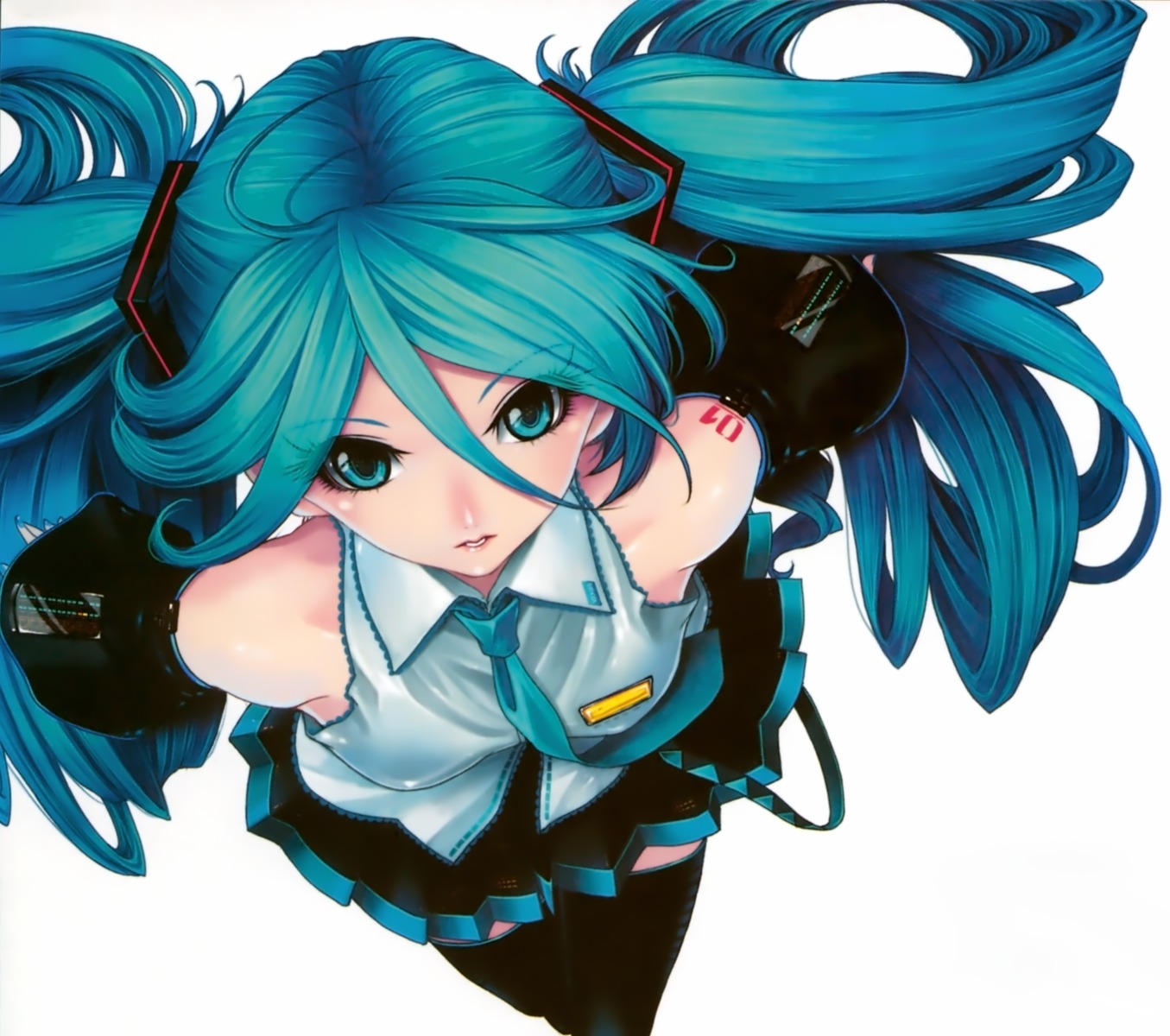 hatsune_miku, kunishige_keiichi, thighhighs, vocaloid