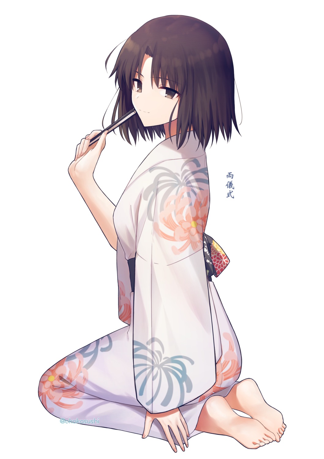 feet, kara_no_kyoukai, okakasushi, ryougi_shiki, yukata