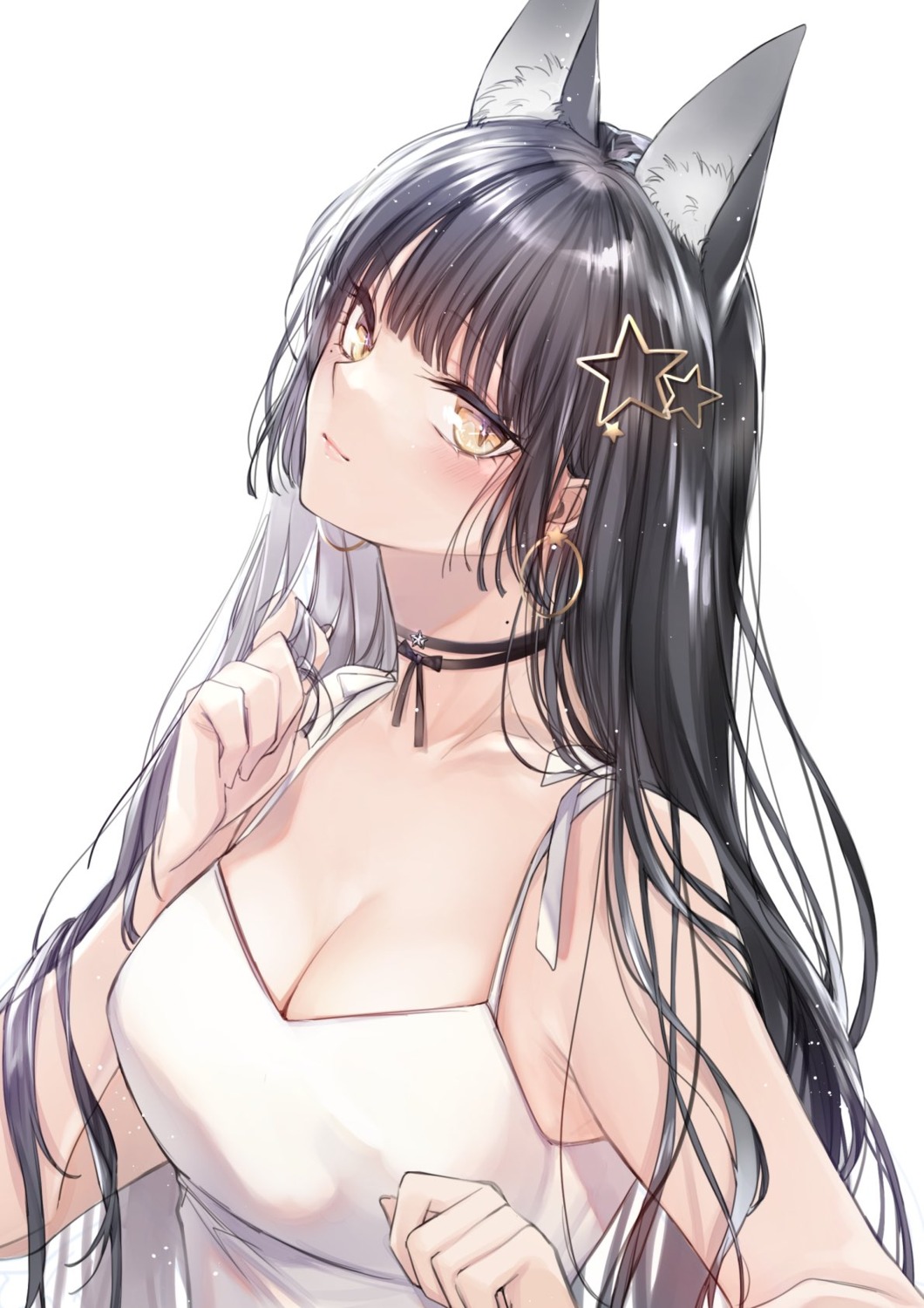 animal_ears, cleavage, yukibuster