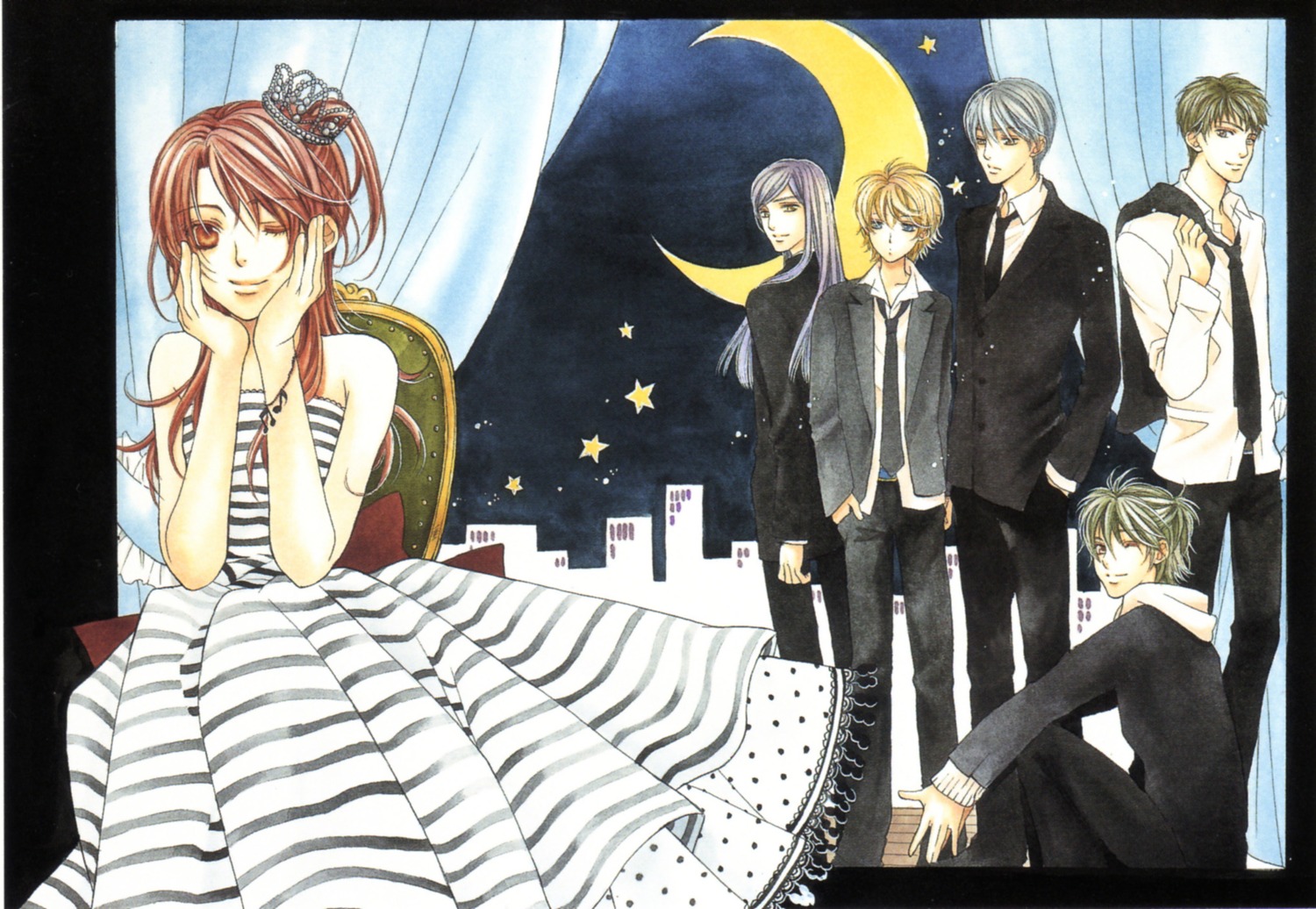 hino_kahoko, kazuki_hihara, kure_yuki, la_corda_d'oro, shimizu_keiichi, tsuchiura_ryotarou, tsukimori_len, yunoki_azuma