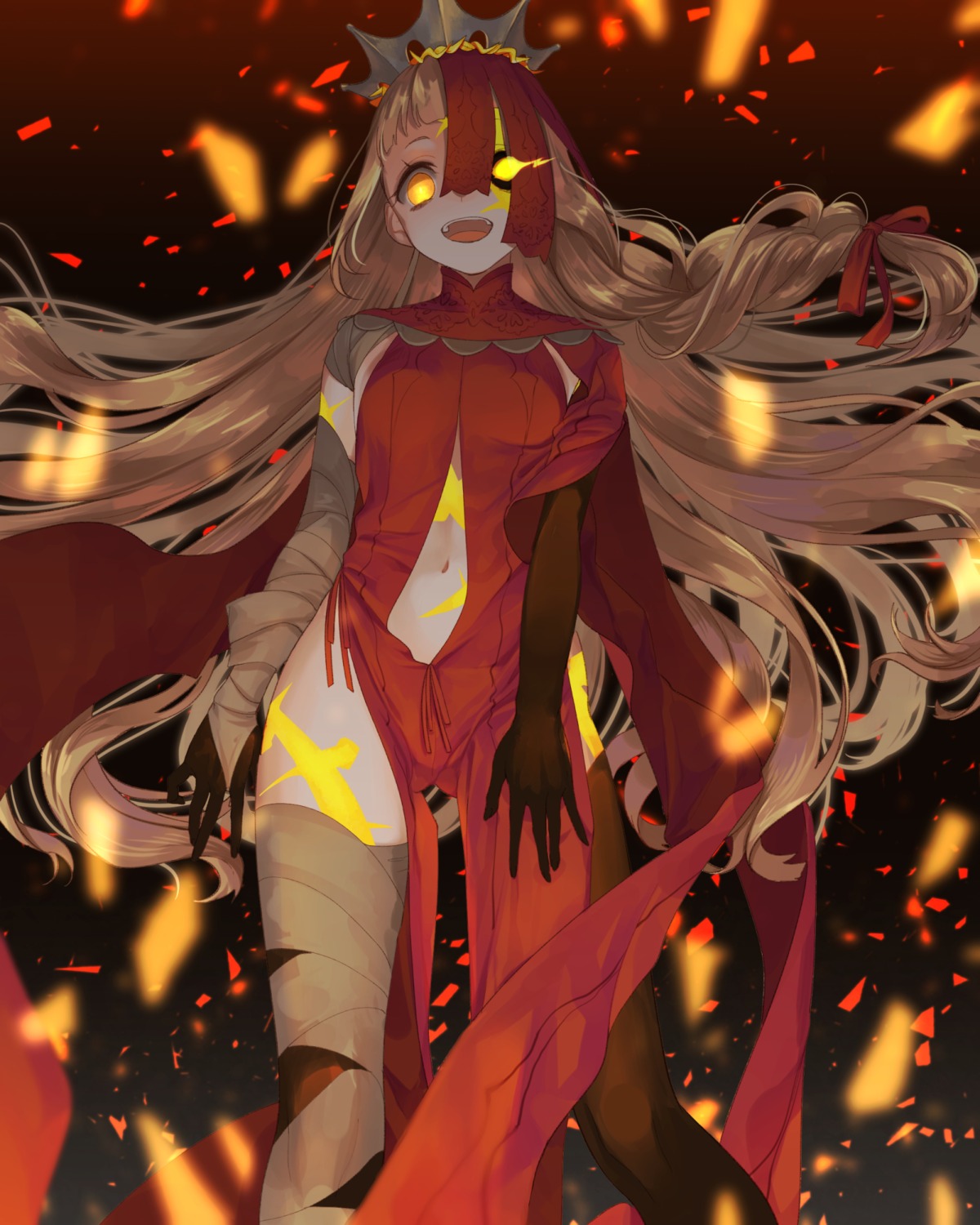 bandages, briar_rose_(sinoalice), cosplay, little_red_riding_hood_(sinoalice), ojo_aa, sinoalice