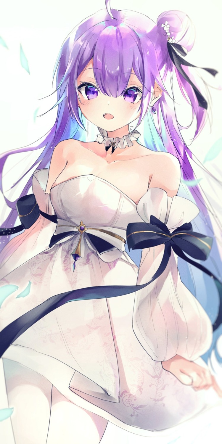 azur_lane, cleavage, dress, irohatomo, no_bra, pantyhose, unicorn_(azur_lane)