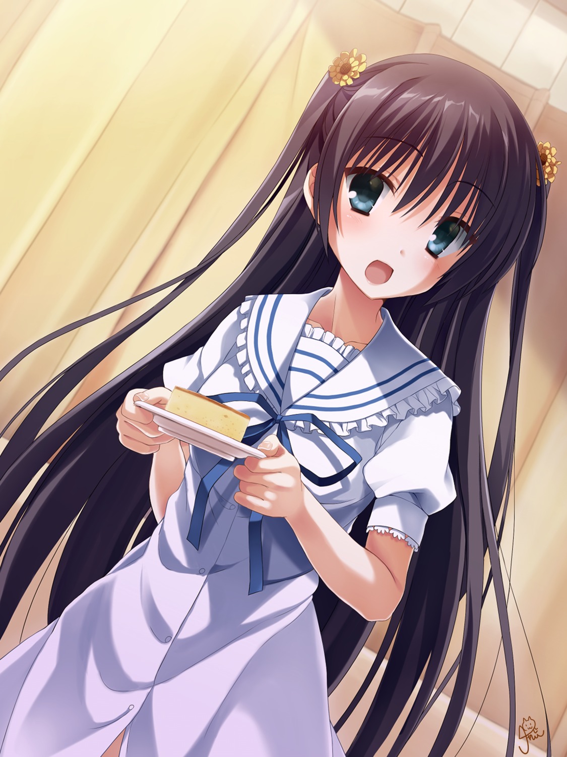 chaamii, kousaka_chihaya, natsuzora_kanata, seifuku