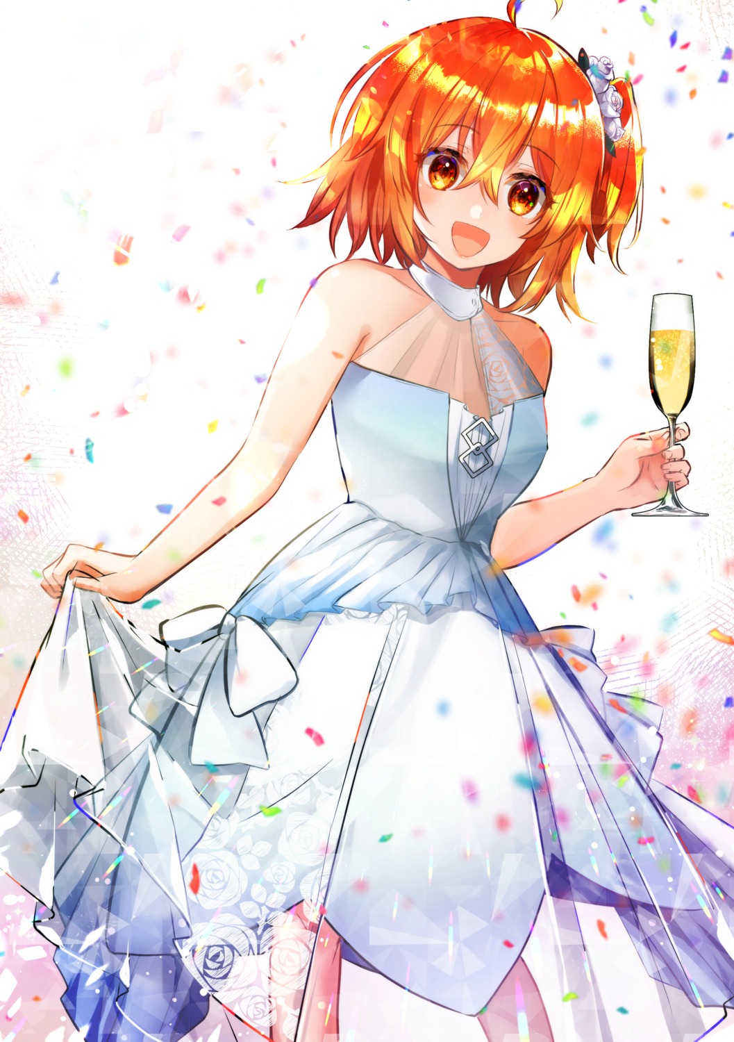 dress, fate/grand_order, fujimaru_ritsuka_(female), mitsubachi82, see_through, skirt_lift