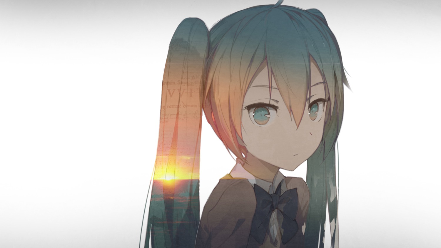 hatsune_miku, kieed, seifuku, sweater, vocaloid, wallpaper