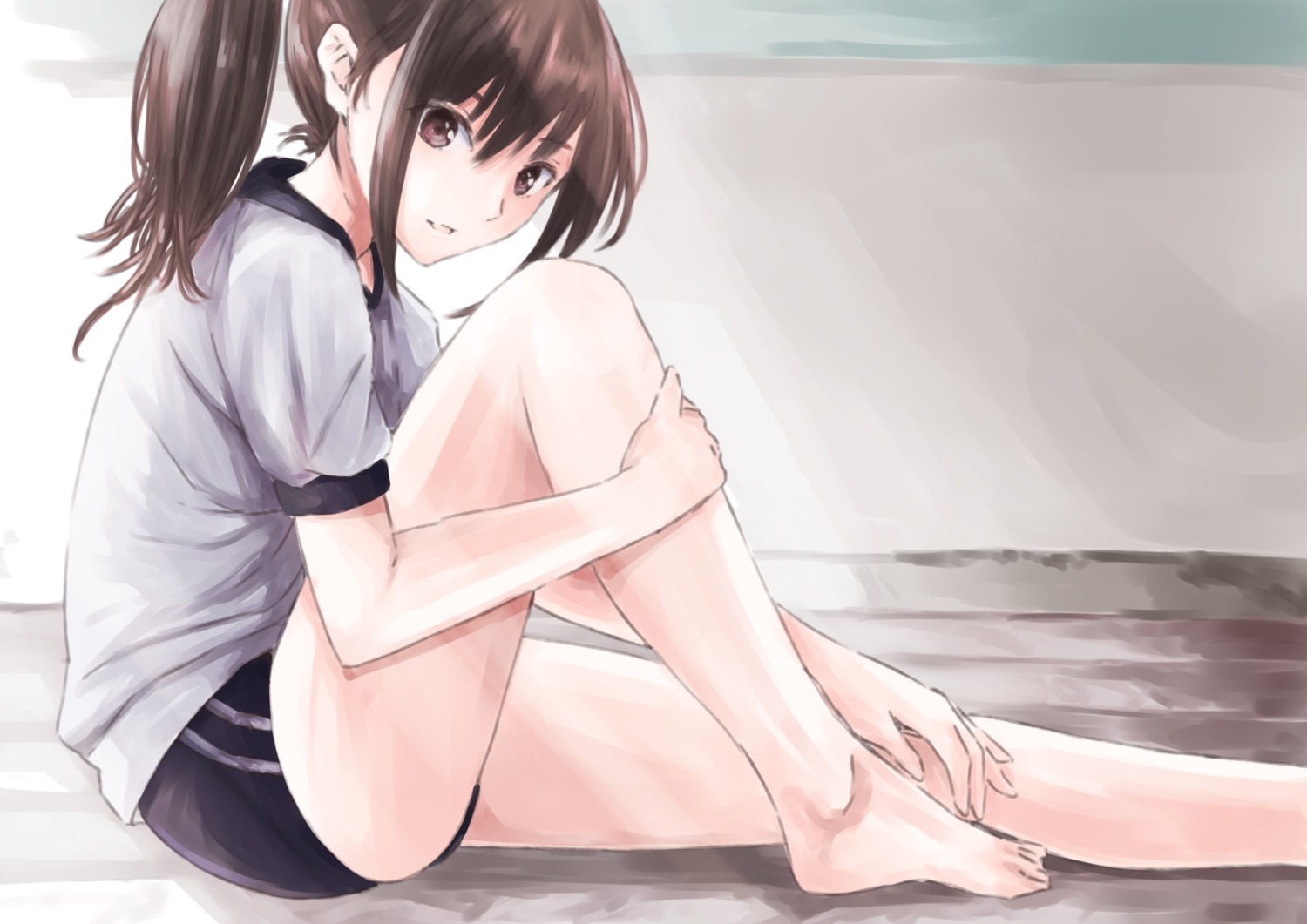 buruma, feet, gym_uniform, hondahiro