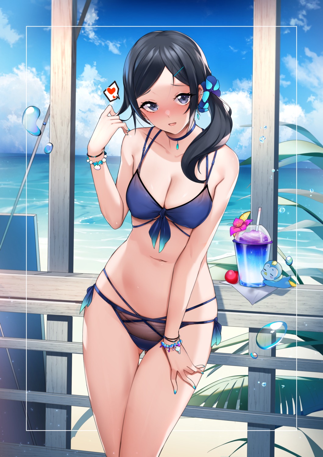 bikini, cleavage, healin'_good_precure, precure, rumo, sawaizumi_chiyu, swimsuits