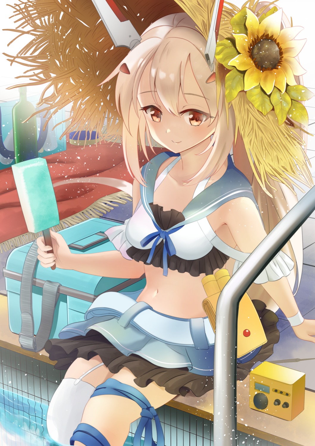 ayanami_(azur_lane), azur_lane, john_manjirou_(love-love-happy21), stockings, thighhighs, wet