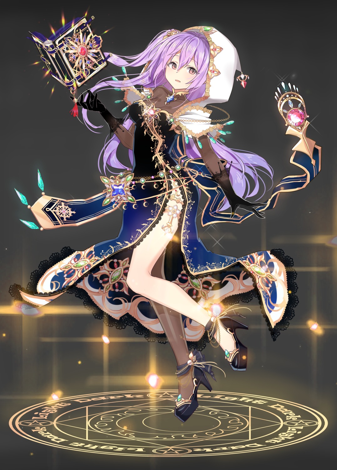 dress, goyain, heels, king's_raid, ophelia_(king's_raid), skirt_lift