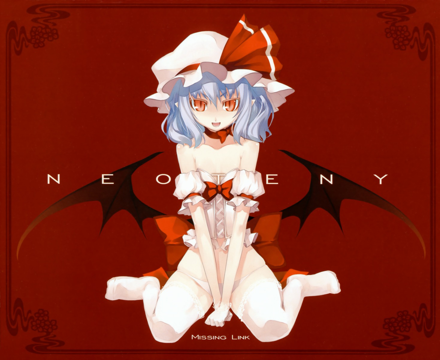 lingerie, missing_link, pantsu, remilia_scarlet, shingo, thighhighs, touhou