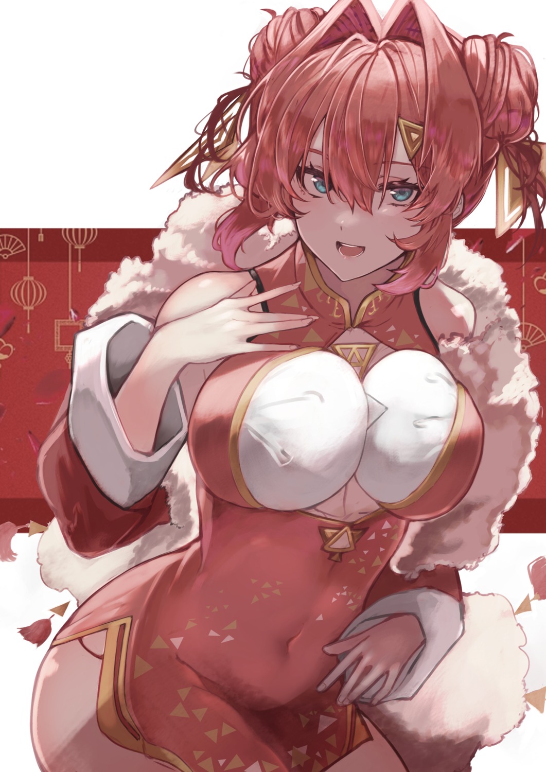 ange_katrina, chinadress, lunateelf, nijisanji