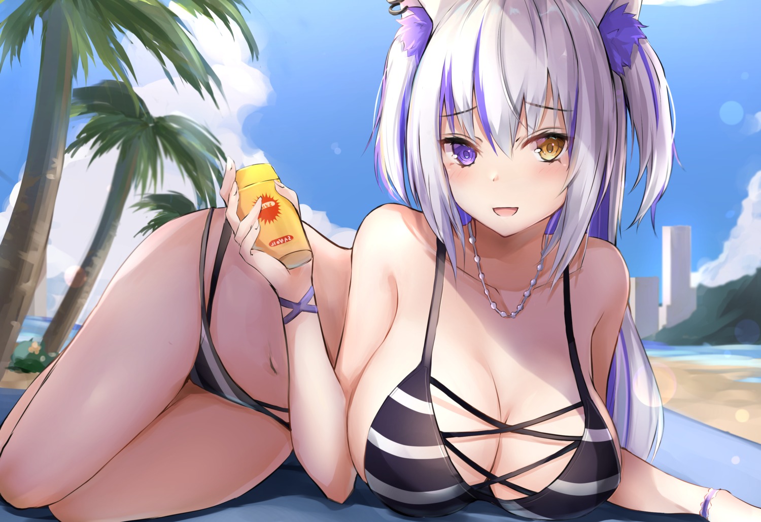 animal_ears, bikini, kurohikage, swimsuits
