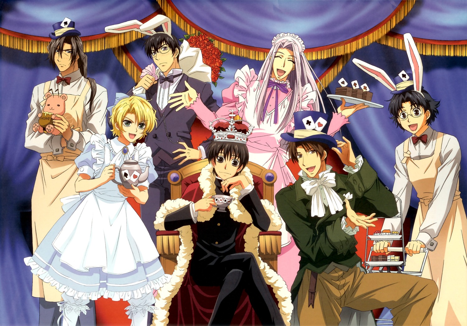 alice_in_wonderland, conrart_weller, cosplay, crossdress, gwendal_von_voltaire, günter_von_christ, kyou_kara_maou, male