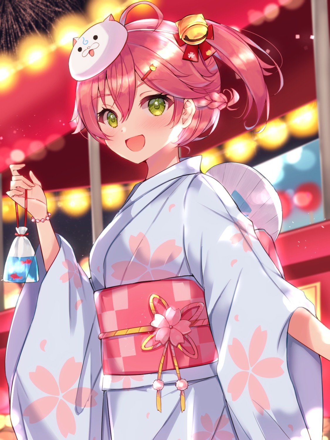 hololive, mi_taro333, sakura_miko, yukata