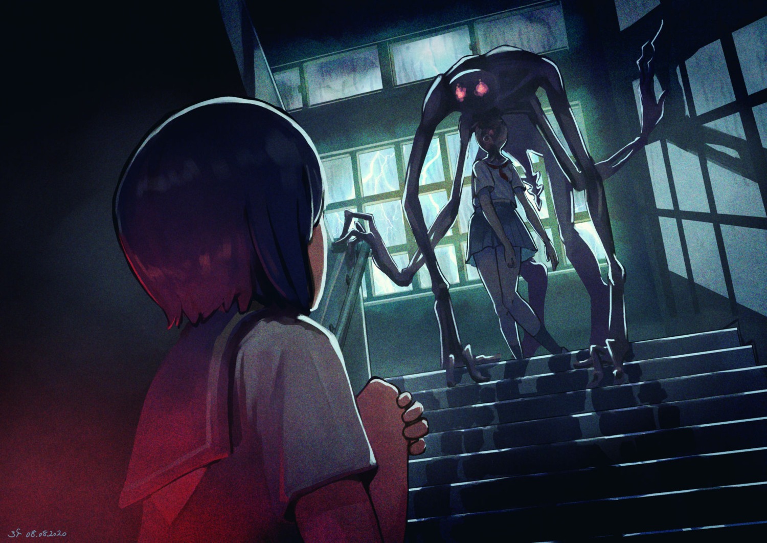 monster, sakumichi, seifuku
