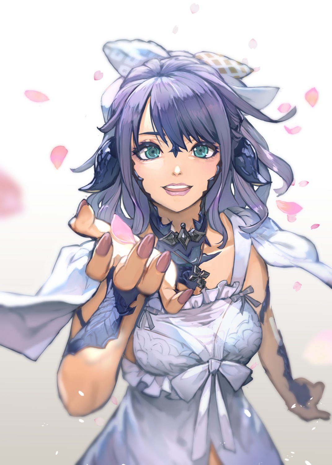 dress, final_fantasy, final_fantasy_xiv, hide_(hideout), horns