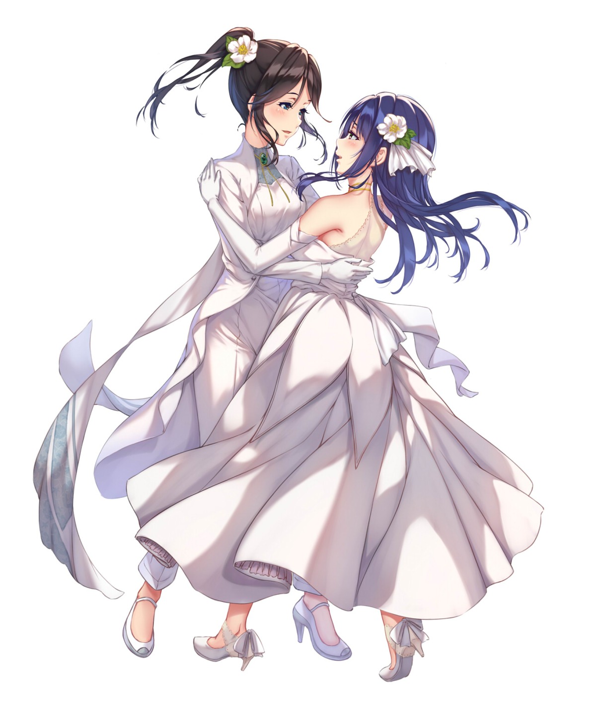 crossdress, dress, heels, hibike!_euphonium, kasaki_nozomi, kurenaiz, liz_to_aoi_tori, no_bra
