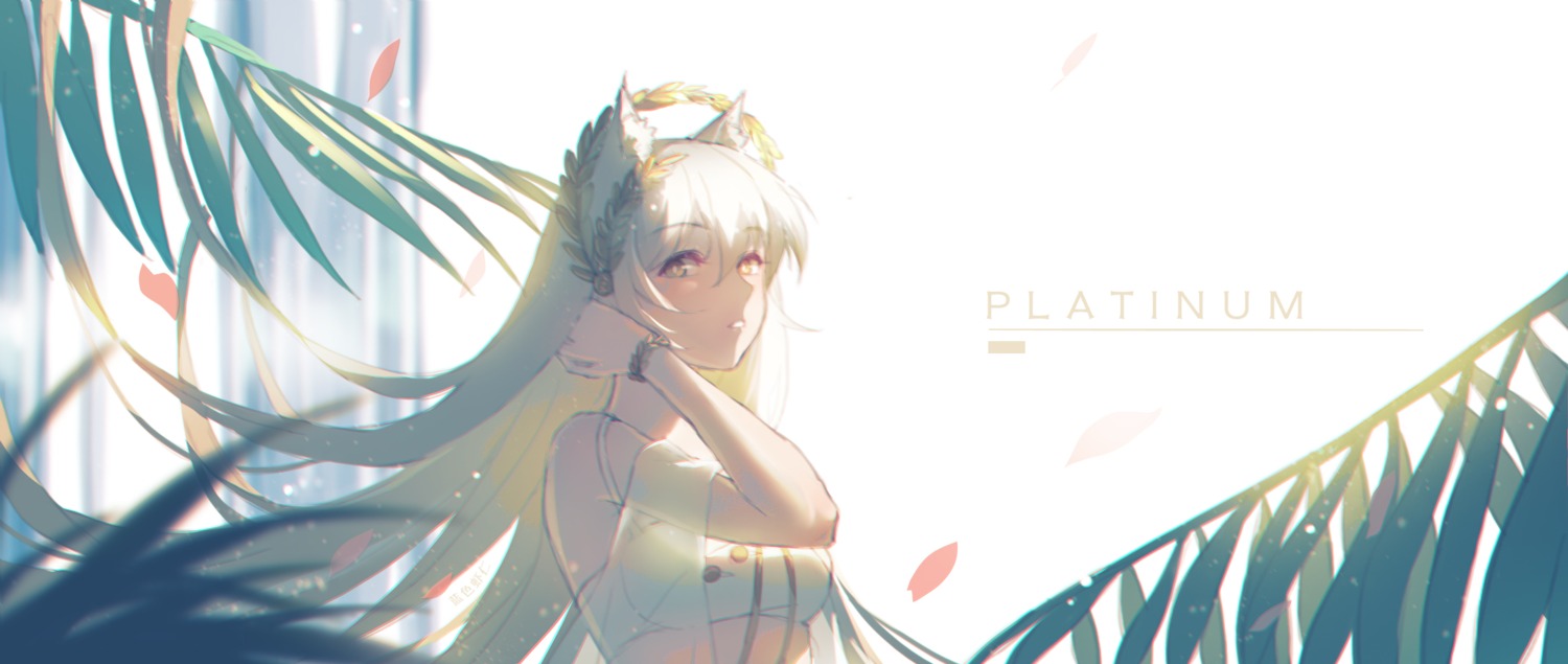 animal_ears, arknights, blue_shrimp, platinum_(arknights), see_through