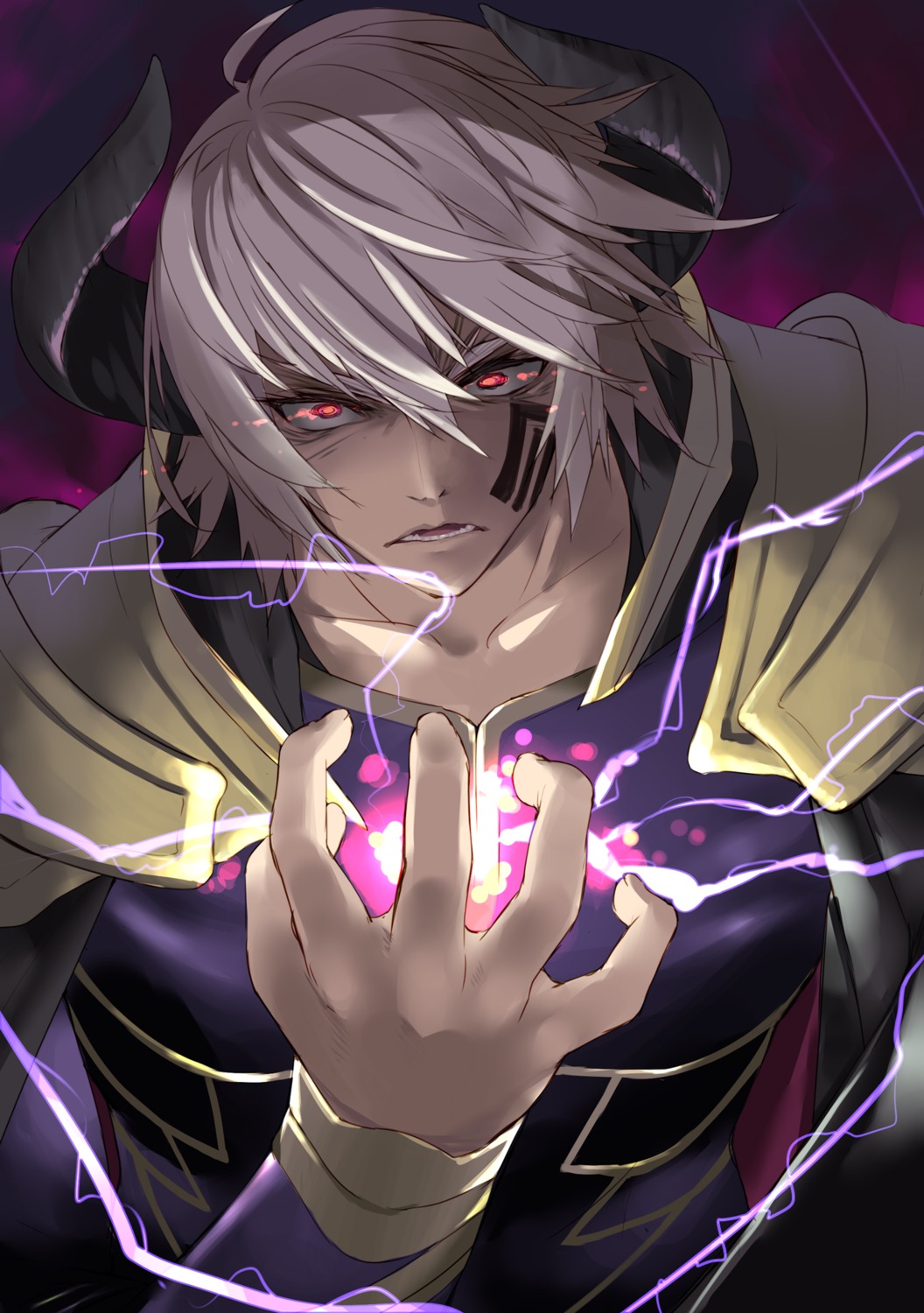 diablo_(isekai_maou), horns, isekai_maou_to_shoukan_shoujo_no_dorei_majutsu, tsurusaki_takahiro